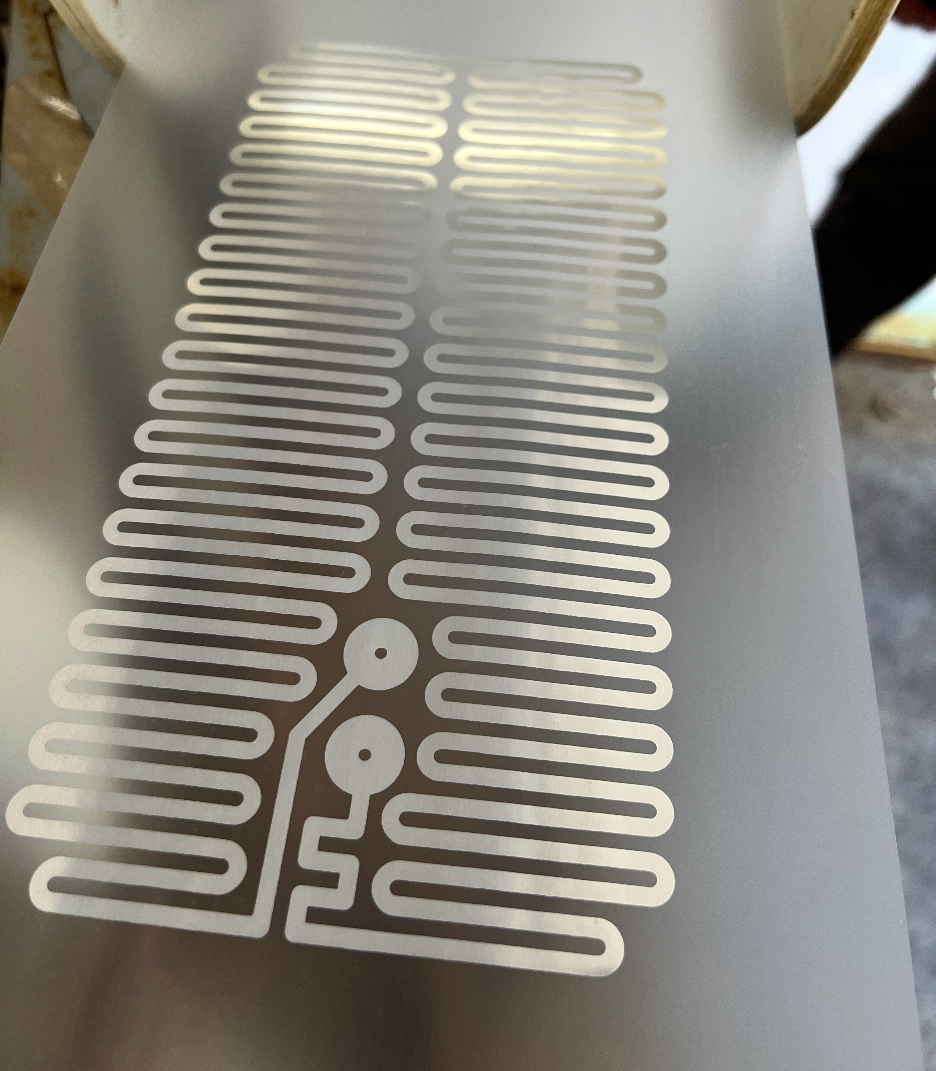 PET铝加热膜蚀刻